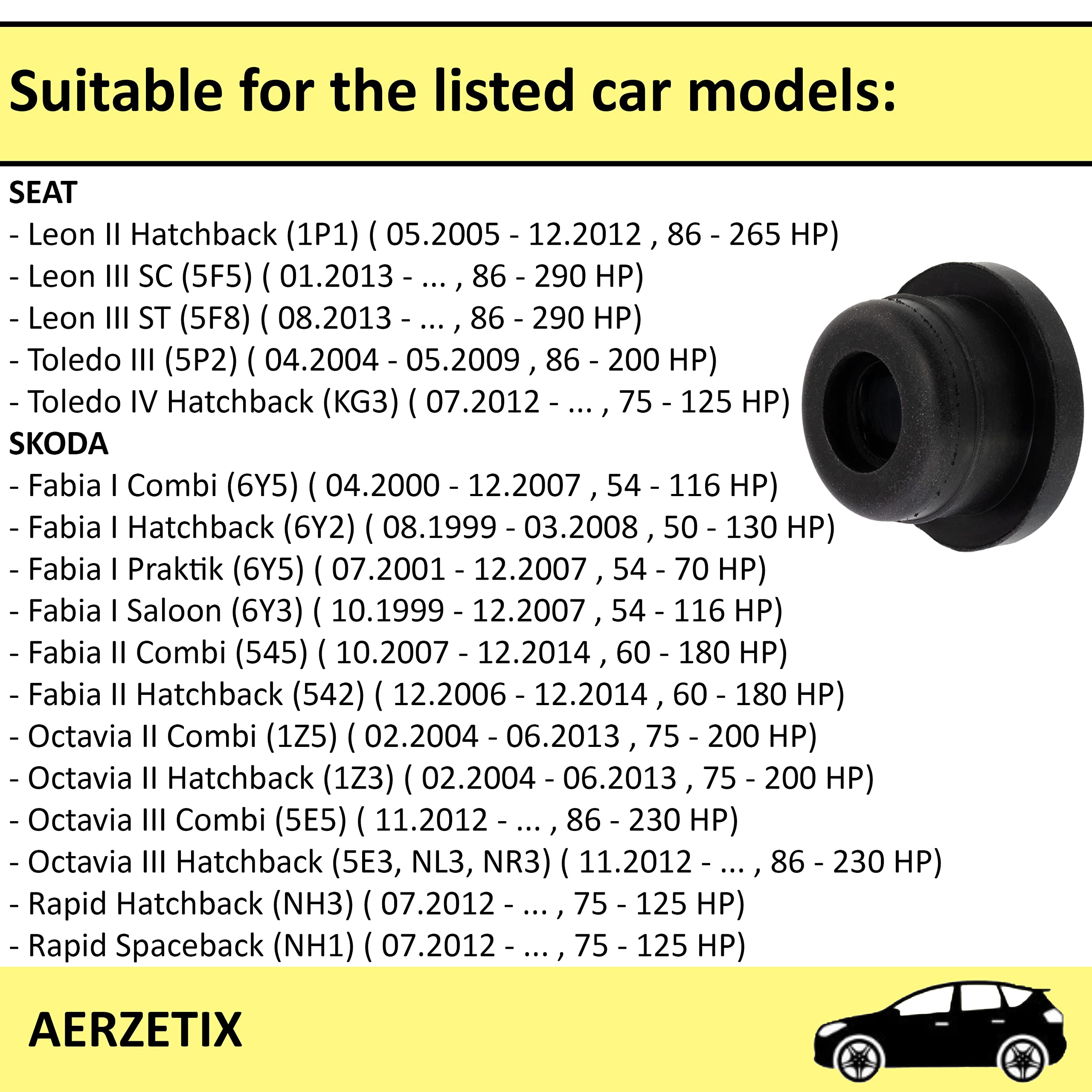 Guarnizione Serbatoio Lavavetri Auto - Ricambio Compatibile Con 431 955 465A, Per Pompe Acqua E Sistemi Pulizia Vetri