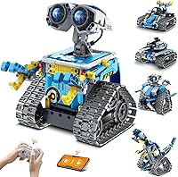 Vista 9 de STEM Robot Kit de construcción de regalo para niños de 8 a 12 años con control remoto, juguete robótico de codificación técnica para cumpleaños