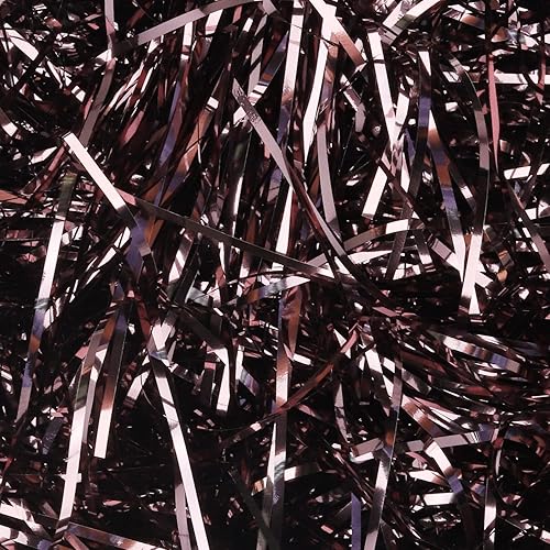 Triturado de papel de relleno de cesta de 3.53 onzas, película iridiscente brillante, cesta de PP para triturar y hebras, relleno de hierba