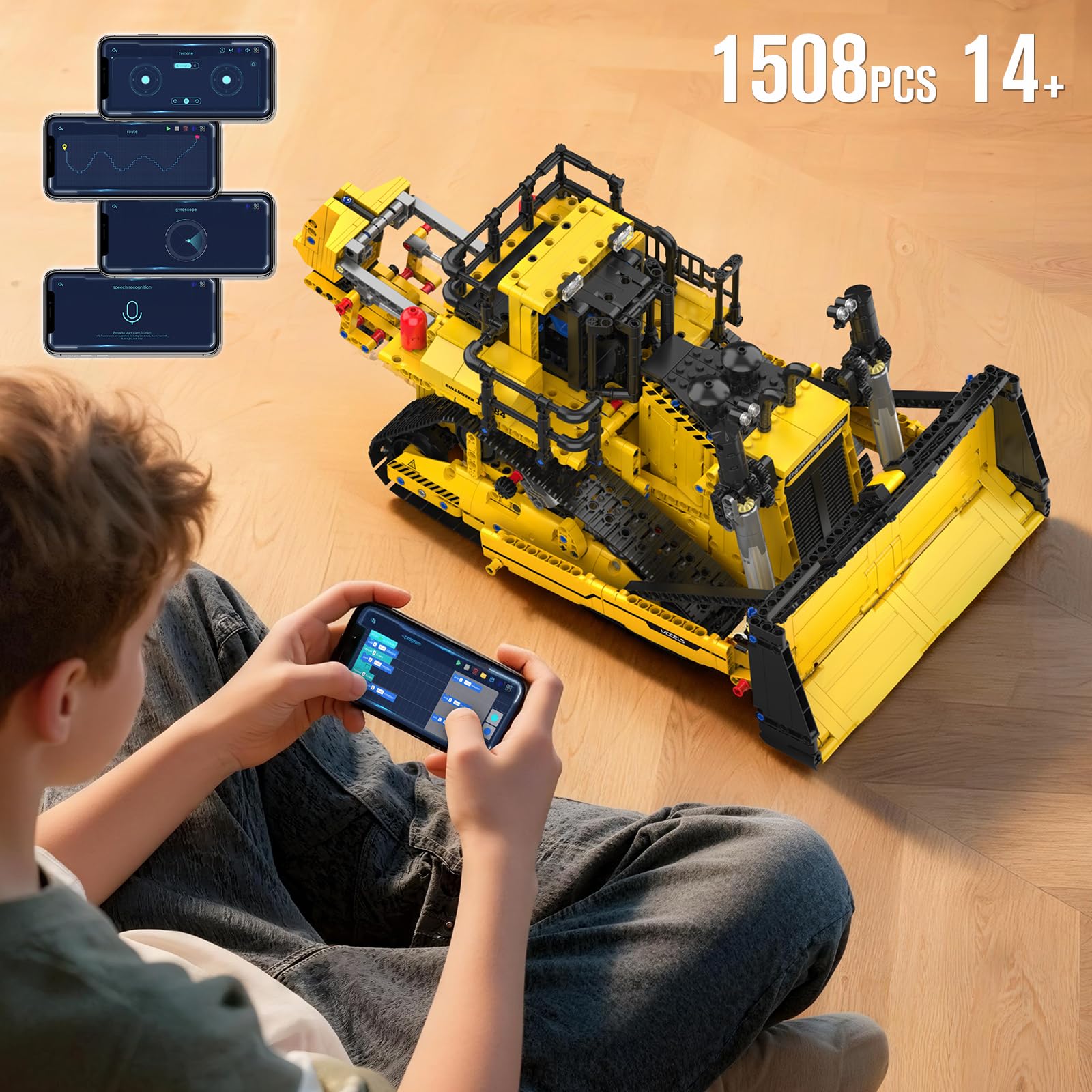 Amazon.co.jp: Mould King 15084 建設ブルドーザーキット 1508ピース