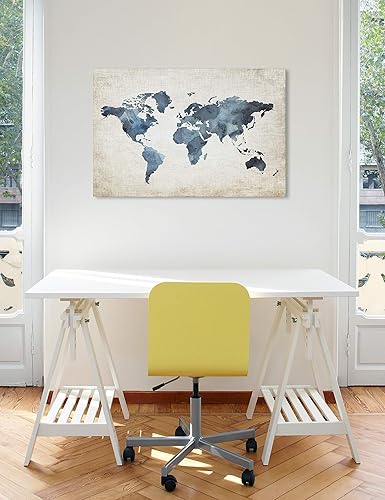 Miniatura 5 de Oliver Gal 'Mapamundi New Worlds v2' The Maps Wall Art Decor Collection - Lienzo decorativo contemporáneo prémium