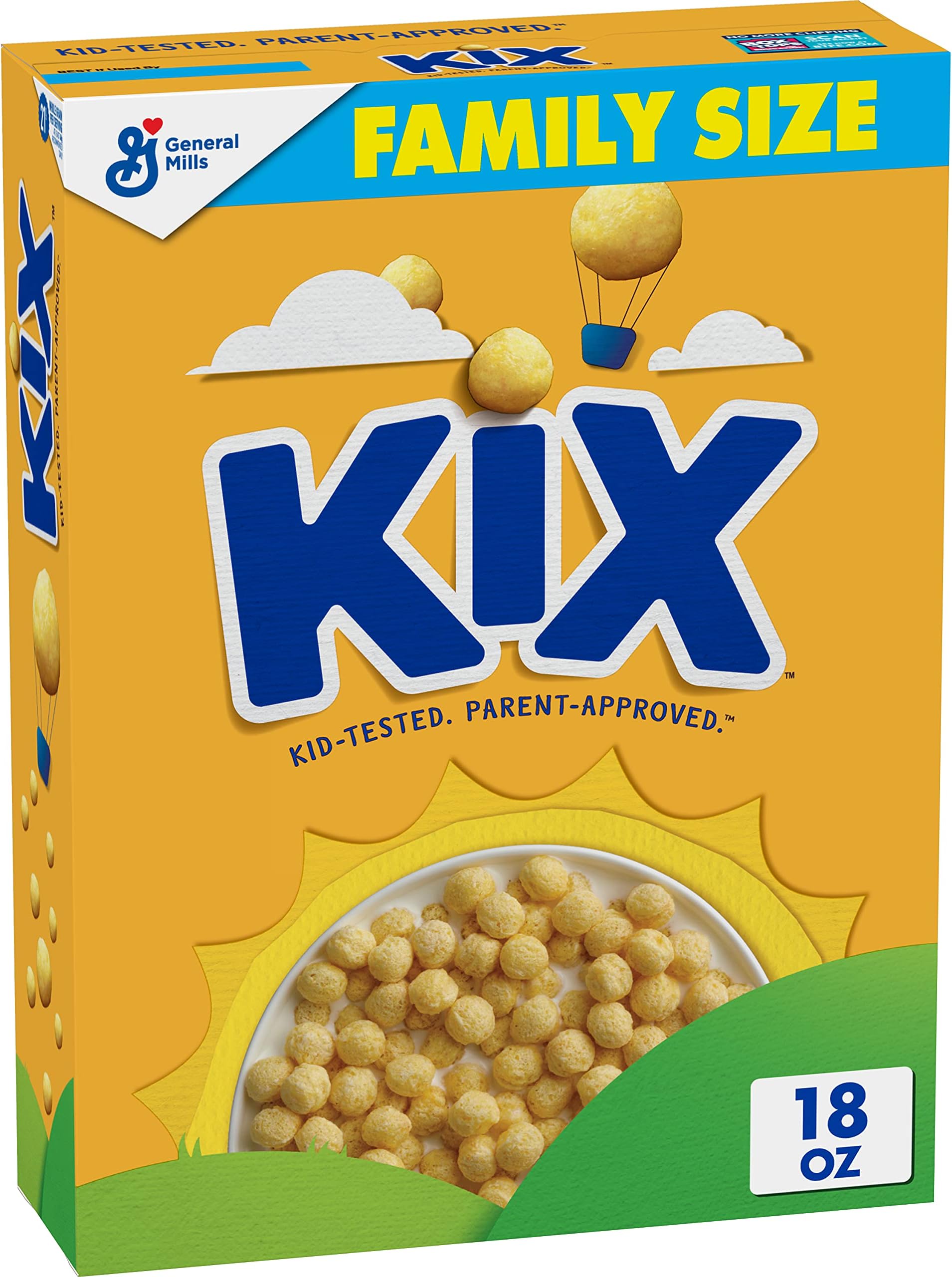 Kix PAW Patrol Whole Grain Cereal, Crispy Corn Puffs, 18 oz
