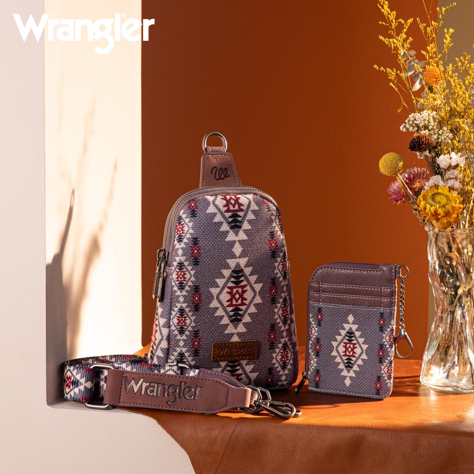 Wrangler Aztec Crossbody Sling Bags for Women Wallet Set | Sling, Bags
