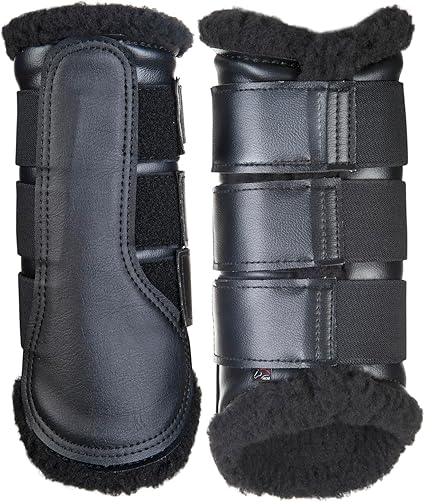 Stivali Da Spazzolatura Per Cavalli | Foderati In Pile | Unisex Adulti | Colore Bianco | Comodi E Traspiranti - Foto 2