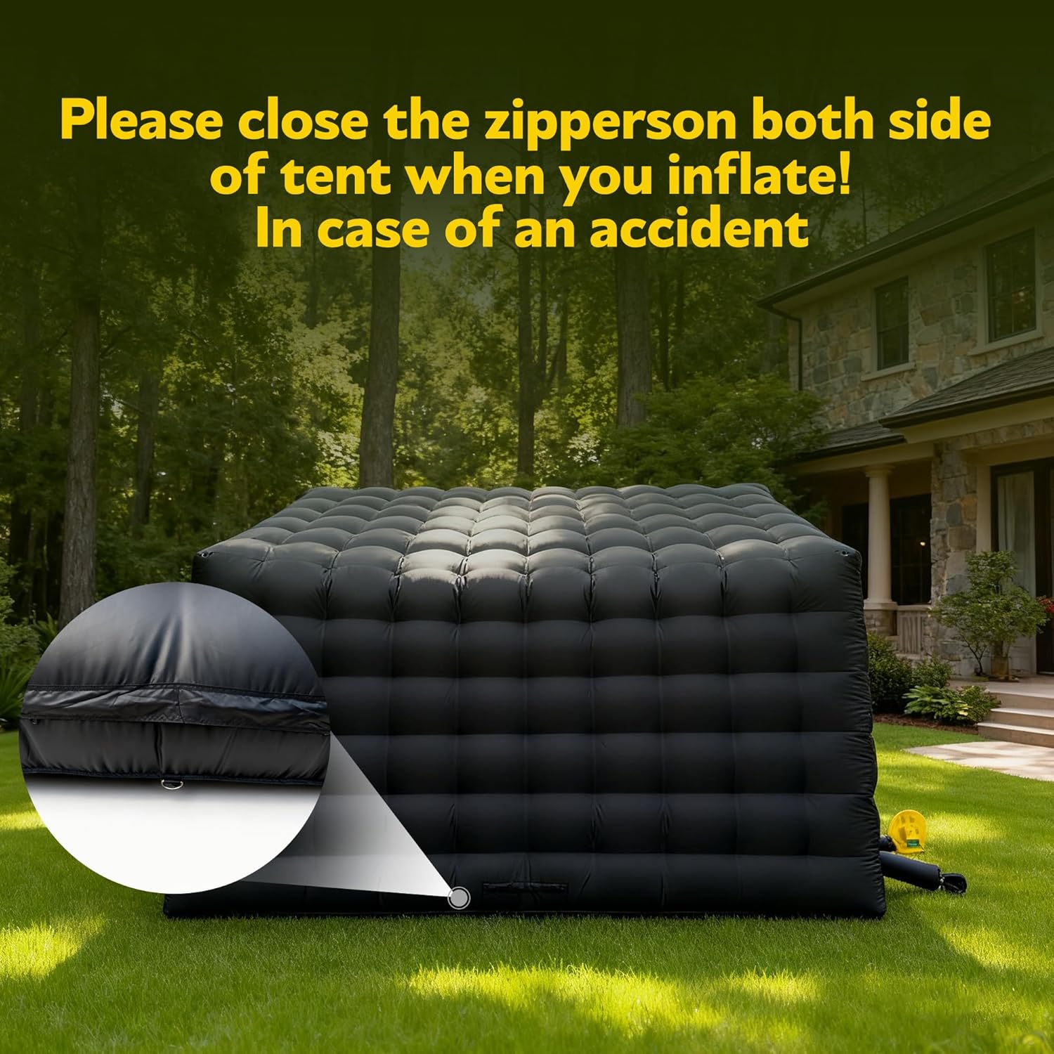 Party Tent Large,Large Gazebo Event House,Inflatable Outdoor Party Tent,for Birthday Party, School Camping, Disco Nightclub, Wedding Party (20FT)