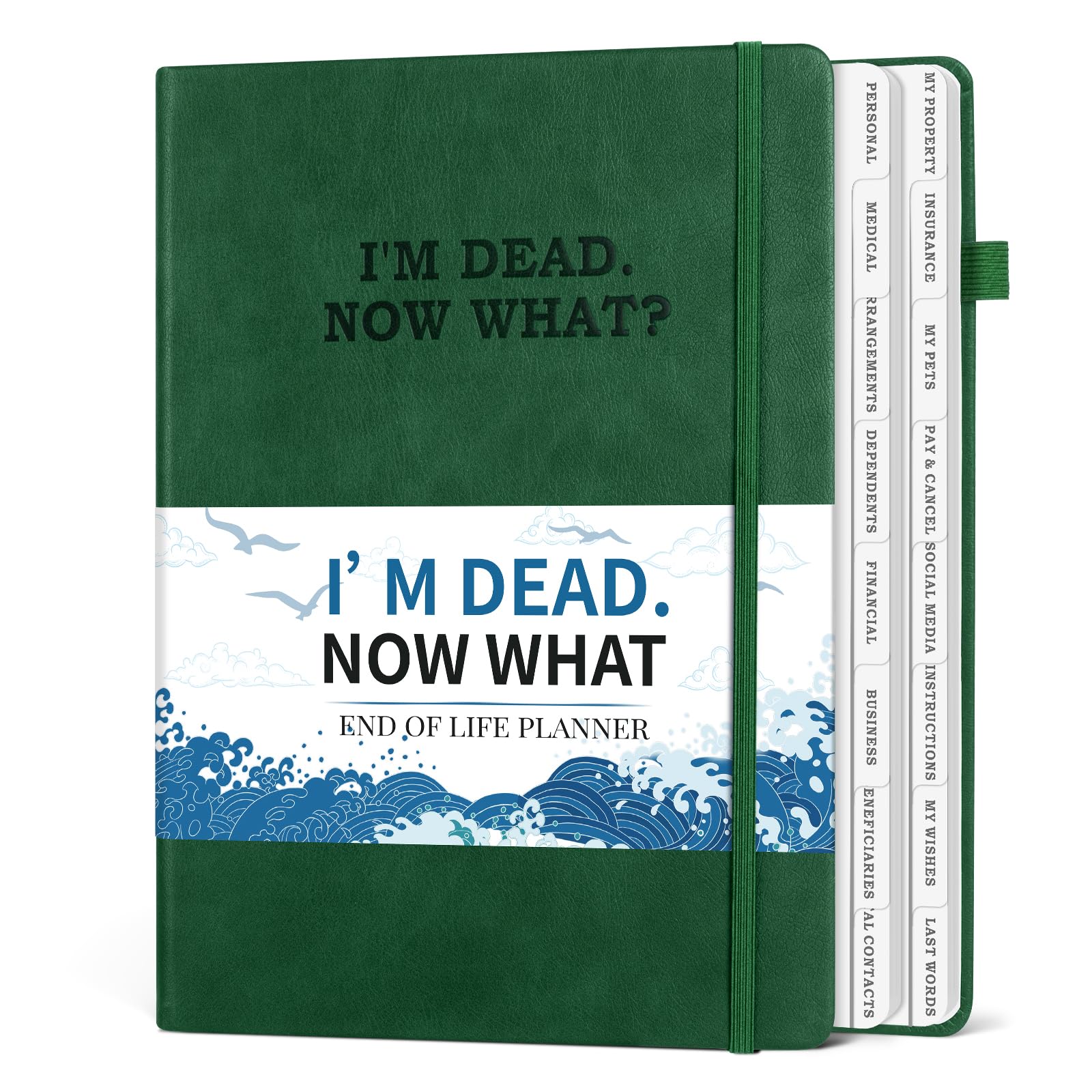I'm Dead Now What Planner, Estate Planning Organizer with Tabs, Death Planner Organizer for Senior, Important Info for Final Arrangements, Beneficiary