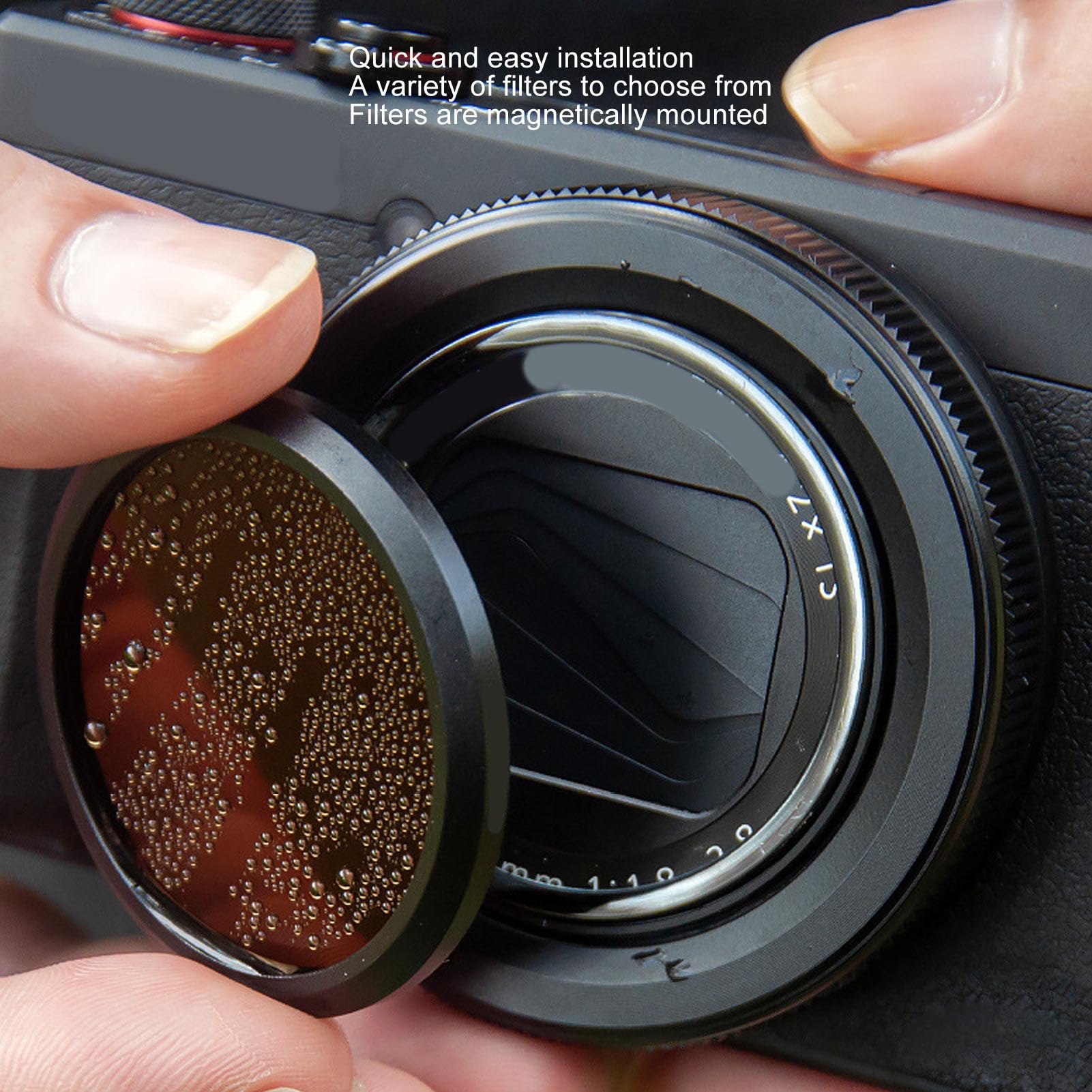 Filtri per Lenti CPL, Filtro Polarizzatore Circolare CPL Polarizzatore da 49 Mm per GR2 GR3 GR3X e Altre Fotocamere, Rivestimento Nano Professionale