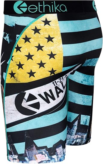 Ethika Mens Staple Boxer Brief | Ride-Up Comfort. Built with premium stretch fabric for enhanced wear. Features signature design details. Style: Unapologetic.