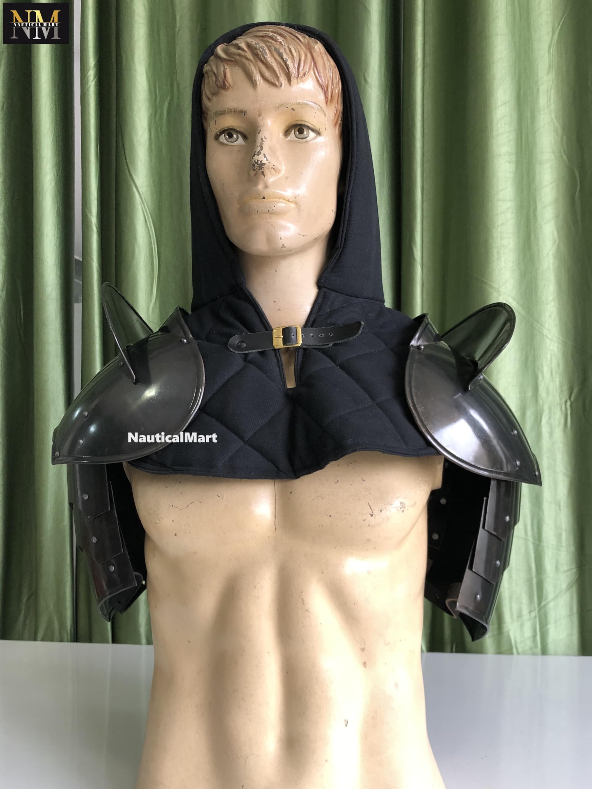 NauticalMart Medieval Gothic Steel Pauldrons Shoulder Guard Armor Costume