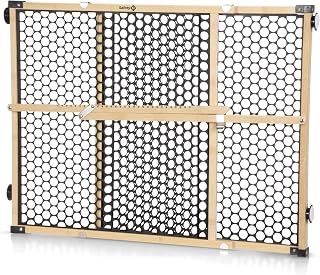 Safety 1st Bamboo Baby & Dog Gate - Pressure Mount No Drill Install, Fits 28-42" Wide, 24" High