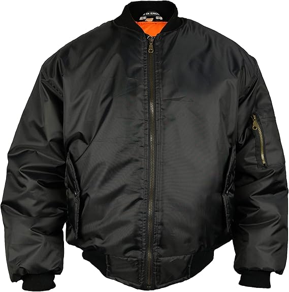 green bomber jacket orange lining
