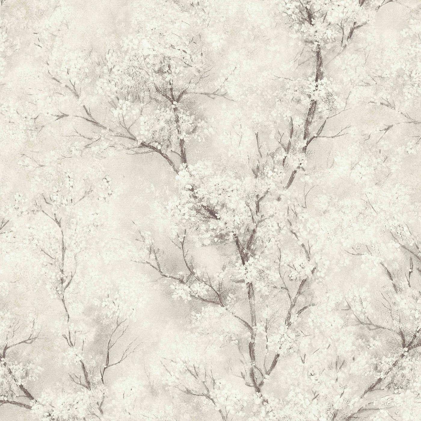 Yöl Cream Blossom Glitter Oriental Wallpaper Vinyl