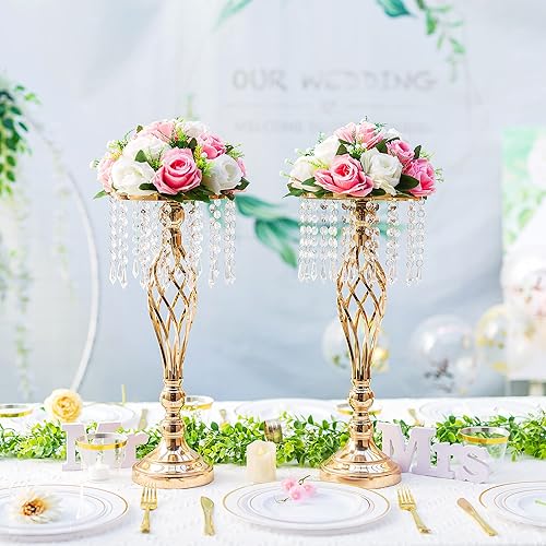 Miniatura 5 de Centros de mesa de flores para mesas de boda decoraciones de mesa de boda, bolas de flores rosas y blancas, centros de mesa para compromiso,