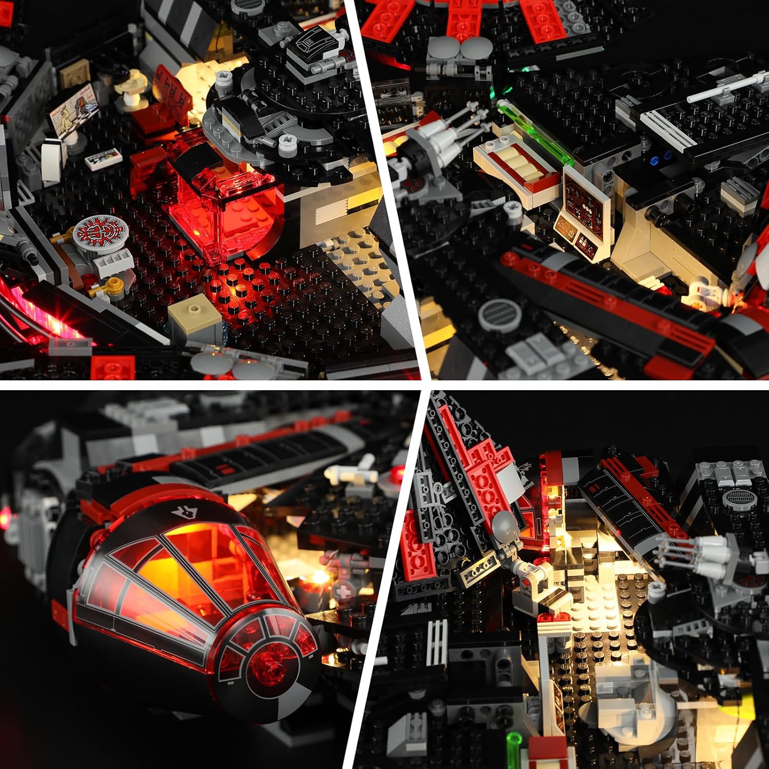 BRIKSMAX Light Kit for Lego The Dark Falcon -Led Lighting Compatible with Lego Star Wars 75389 Building Set- Not Included Lego Set