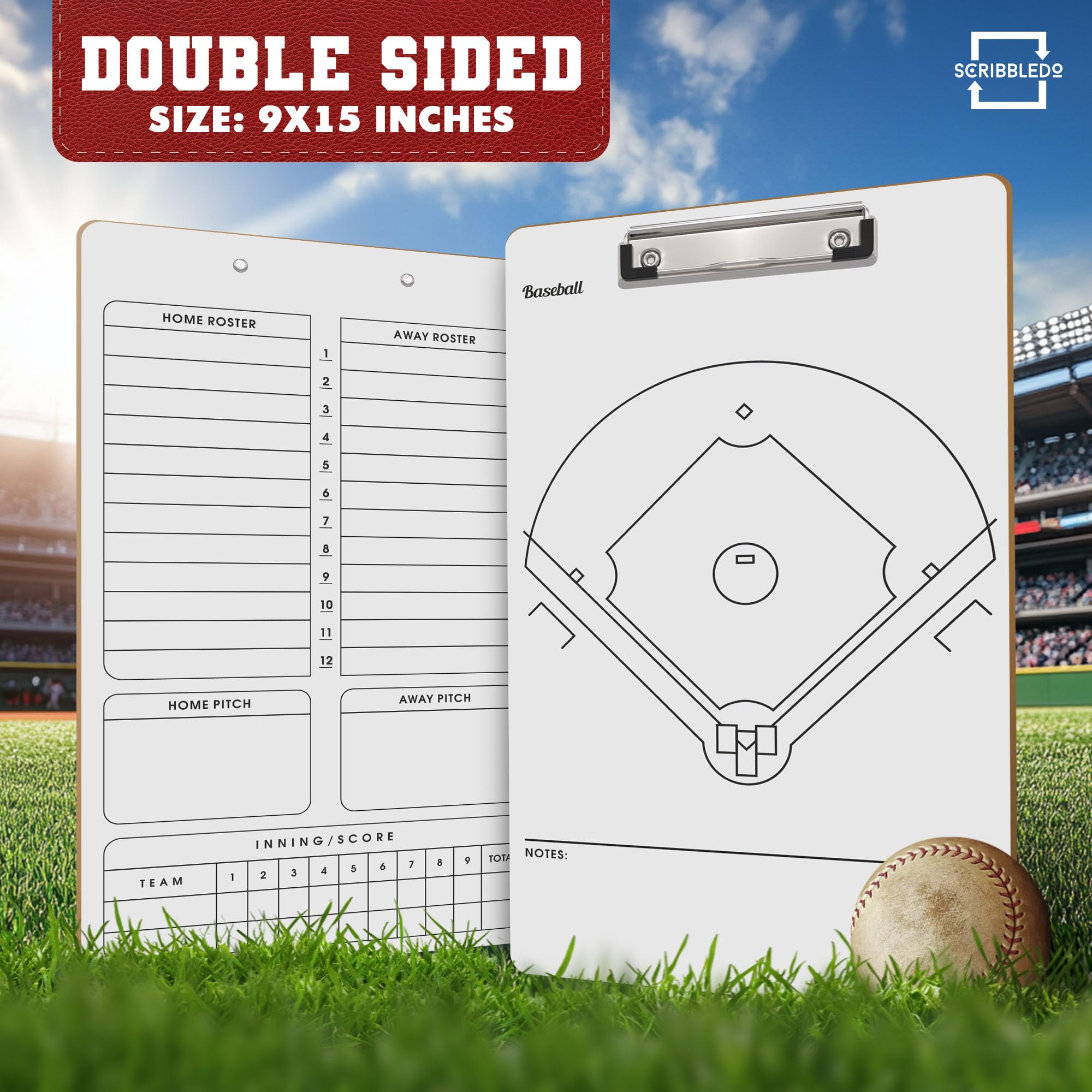 Tableau magnétique de baseball double face avec 30 cartes de formation, tableau d'entraînement effaçable à sec, réutilisable pour entraînement de baseball Tableau magnétique de baseball double face avec 30 cartes de formation, tableau d'entraînement effaçable à sec, réutilisable pour entraînement de baseball