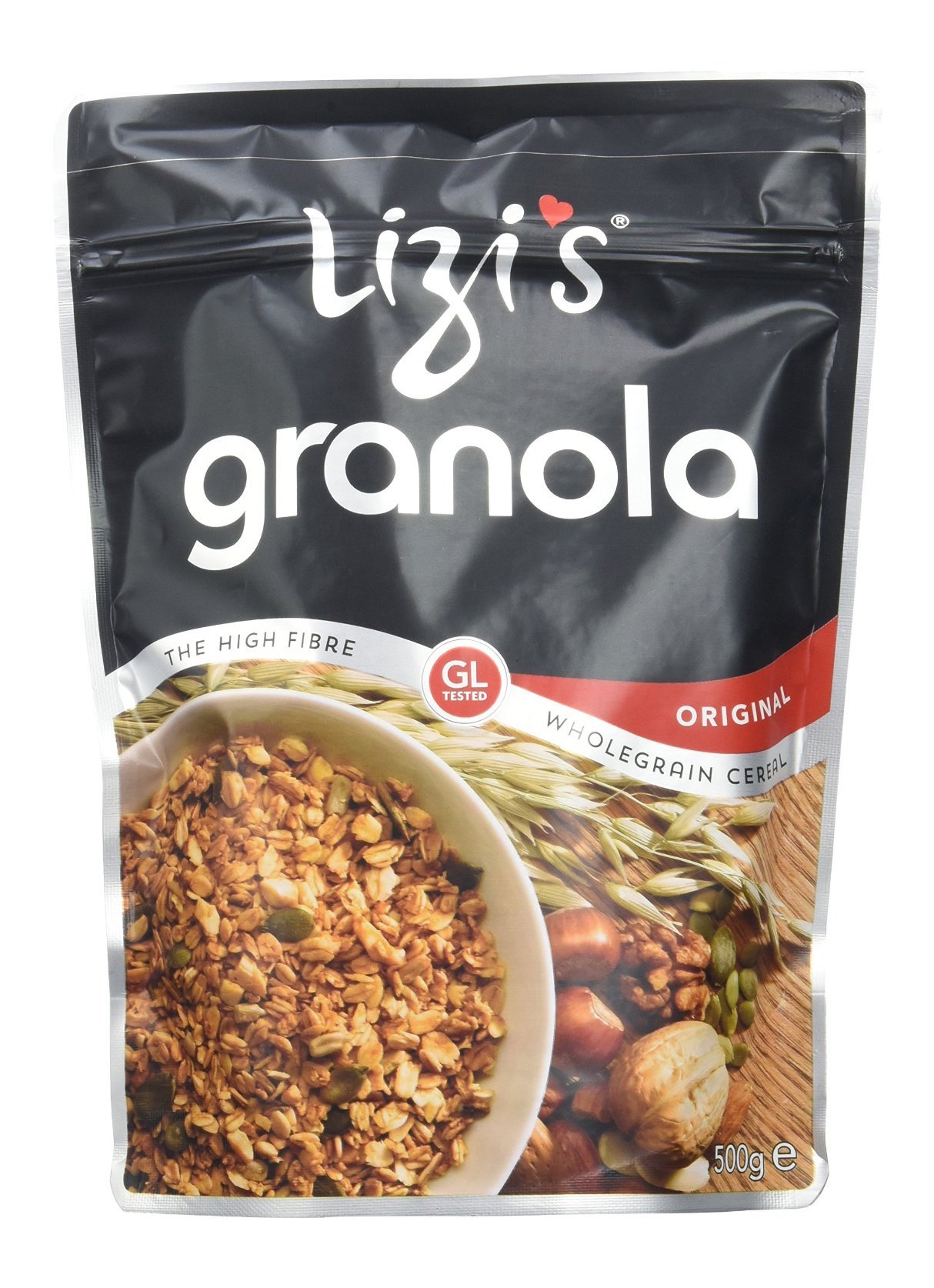 Lizi's - Cereali di granola originali da 500 g, confezione da 10 pezzi