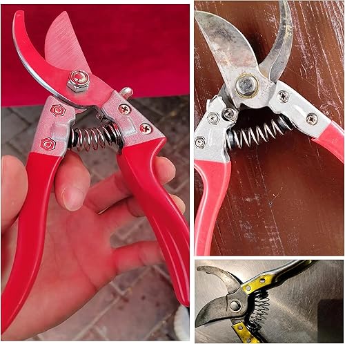 Miniatura 6 de Juego de 3 tijeras de podar de precisión de repuesto con tapa de extremo de base de goma para tijeras de podar, tijeras de jardín, tijeras de