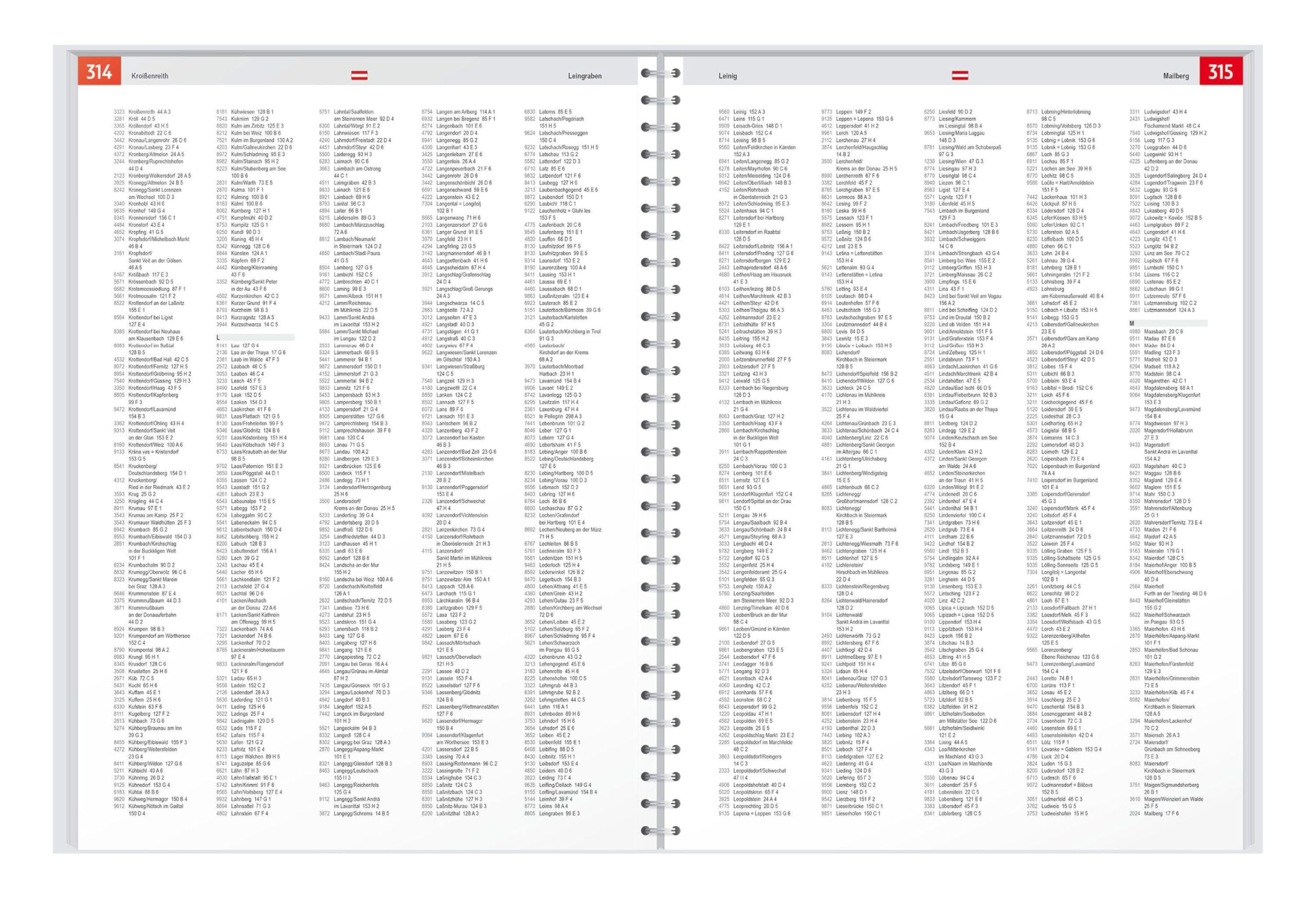 freytag & berndt Autoatlas Die Alpen 1:150.000: Straßenatlas mit Spiralbindung: ALP