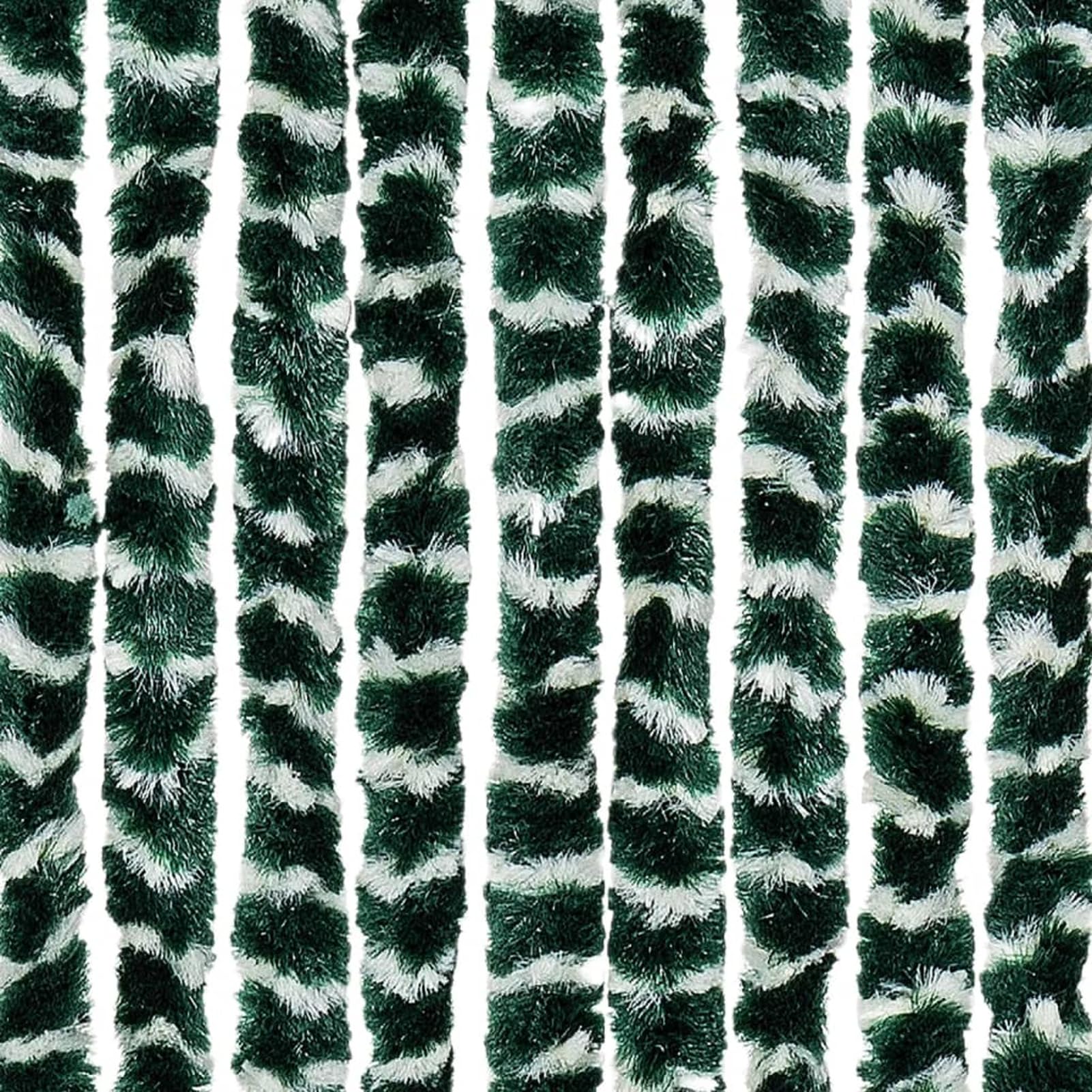 ZEYUAN Tenda Antimosche Verde e Bianca 100x230 cm in Ciniglia,Tenda Antimosche per Finestre e Porte Leggera Resistente all'Acqua Silenziosa Zanzariera Antiisetti-377386