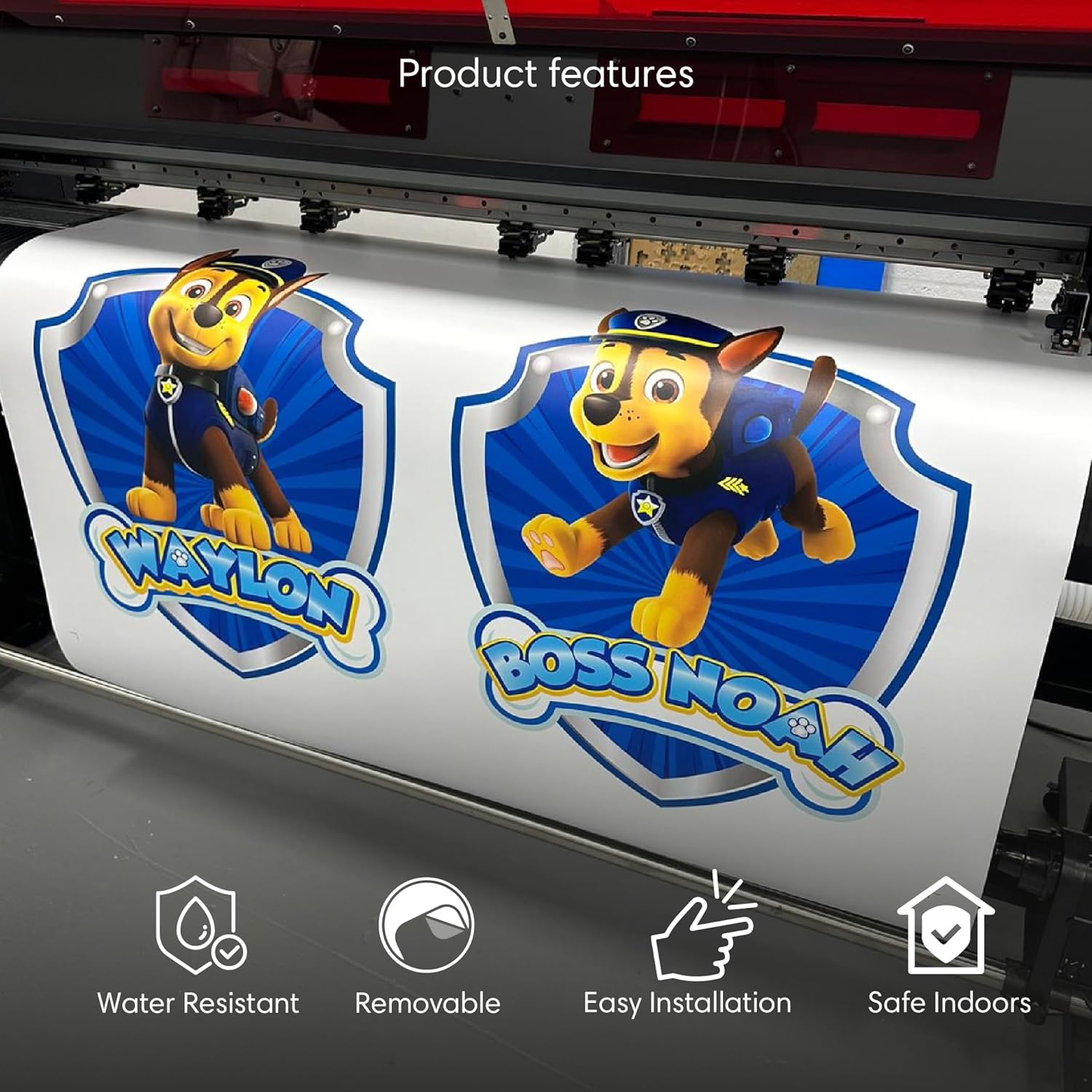 Large Flower Wall Decals - Giant Vinyl Flower Stickers for Nursery and Girls Bedroom - Wall Decor for Kids Room