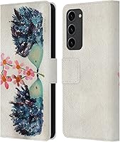 Vista 17 de Head Case Designs Officially Licensed Wyanne Blue Watercolour Bear Animals 2 Leather Wallet Case Compatible with Samsung Galaxy S23+ 5G