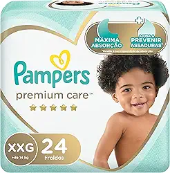 Fralda Pampers Premium Care Tamanho XXG 24 Unidades