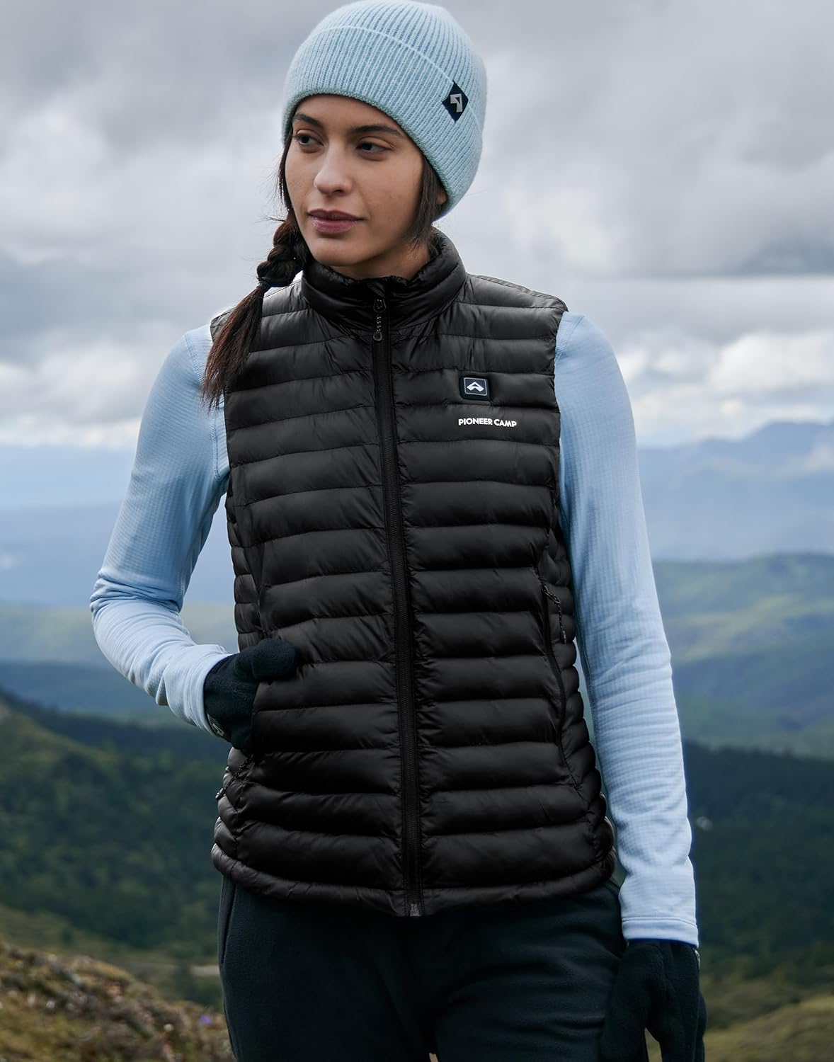 Pioneer Camp Heated Vest for Women Battery Pack Included, Rechargeable Electric Lightweight Quilted Heating Vests Winter - Image 2