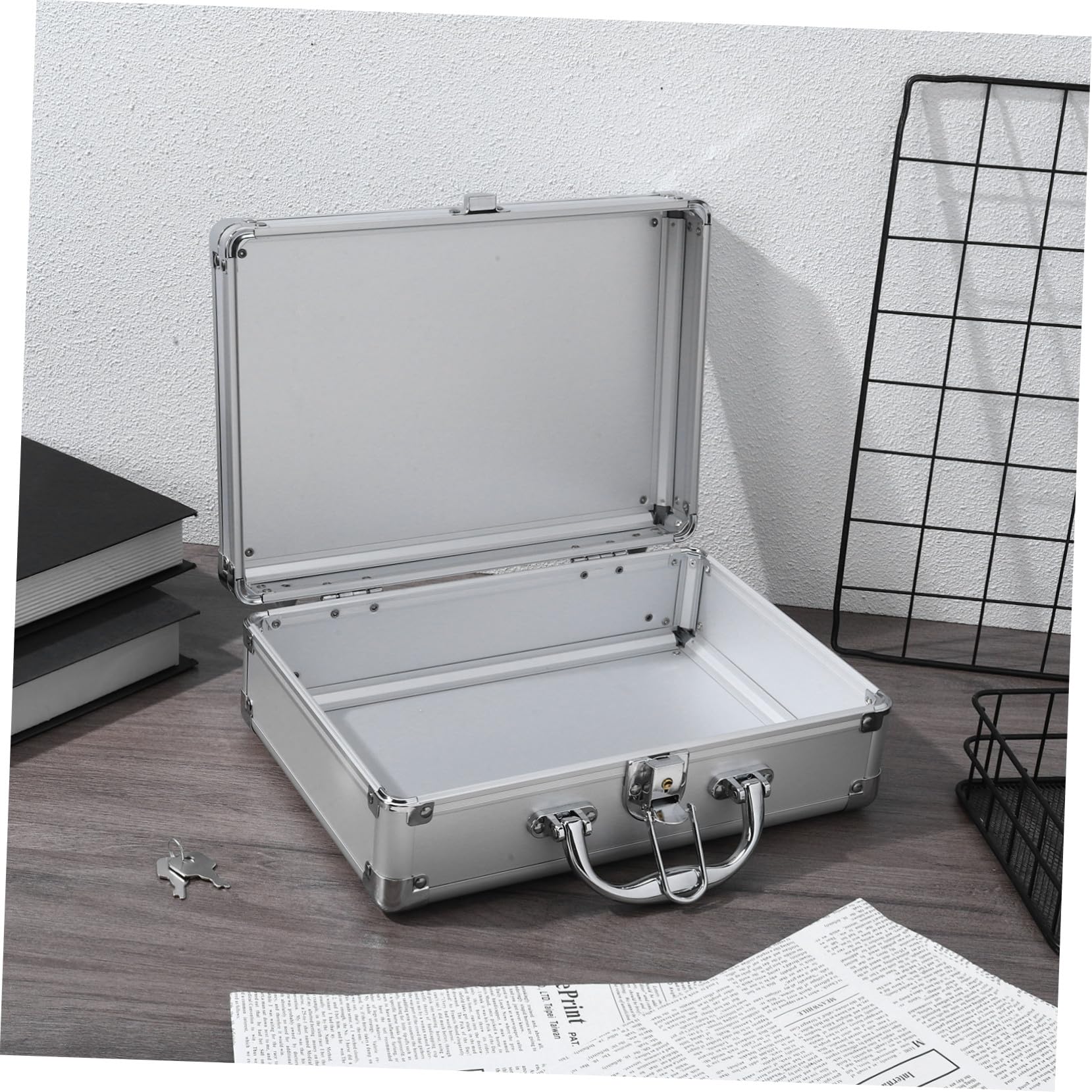 Valigetta in Lega di Alluminio Maniglia Comoda, Custodia Rigida Versatile per Accessori e Strumenti, per Uso Professionale e Trasporto Sicuro
