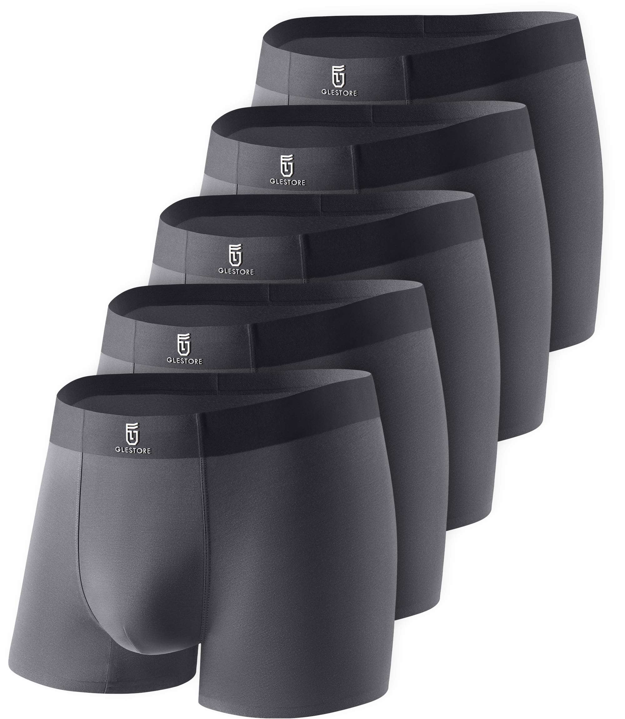 WIRRVOY Lot De 3 Boxers Homme Ultra Doux - Trunk Ajustés Avec