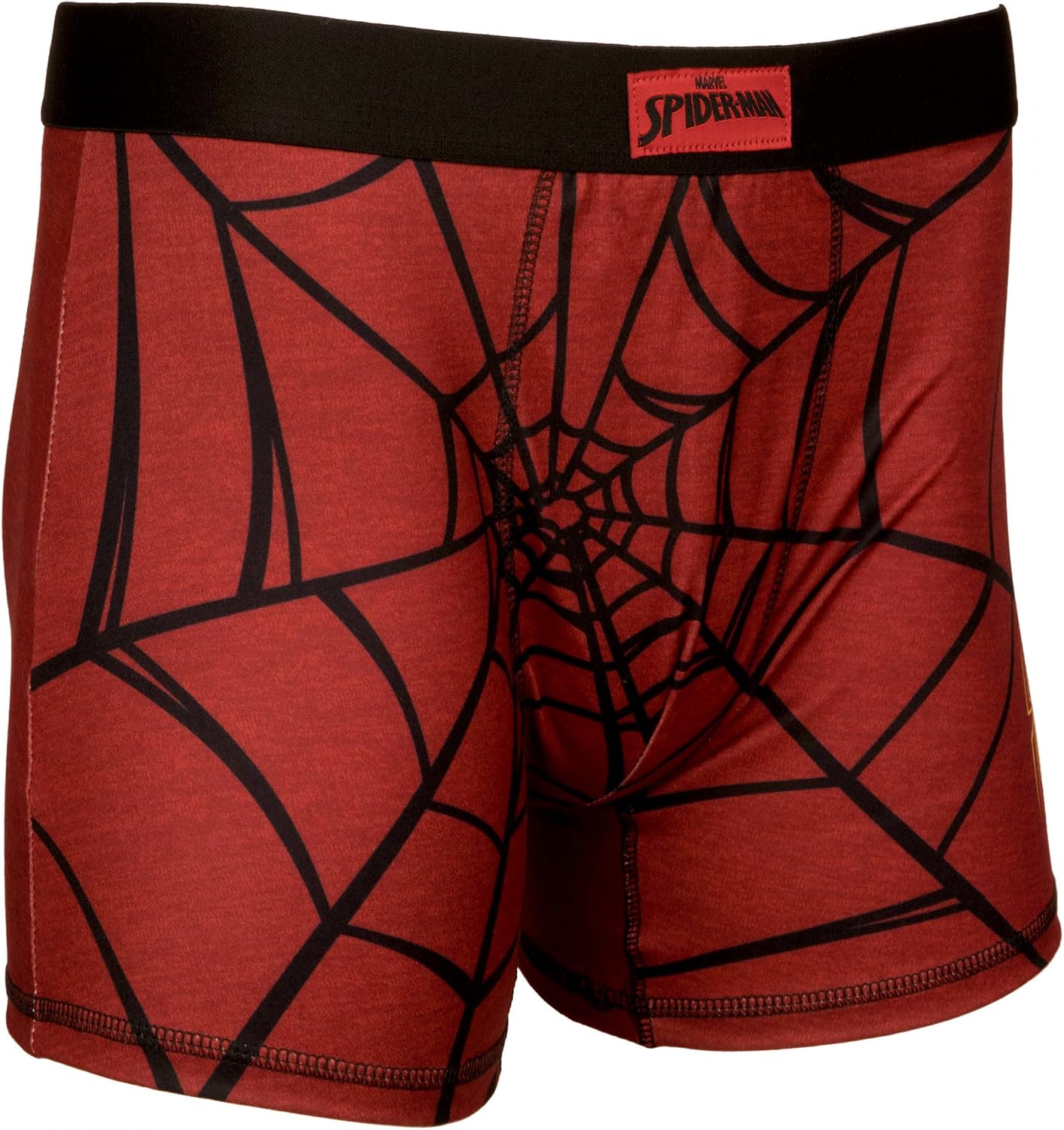 Bioworld Spider-Man Web and Small Symbol Boxer Briefs Red