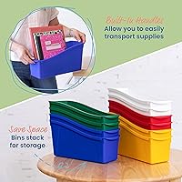 Vista 4 de ECR4Kids Linking - Papelera para libros, almacenamiento entrelazado, surtido, 10 piezas