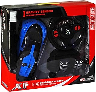 نموذج سيارة محاكاة مستشعر الجاذبية 1-16 مع طارة دركسيون من اكس اف تويز، ألوان متنوعة