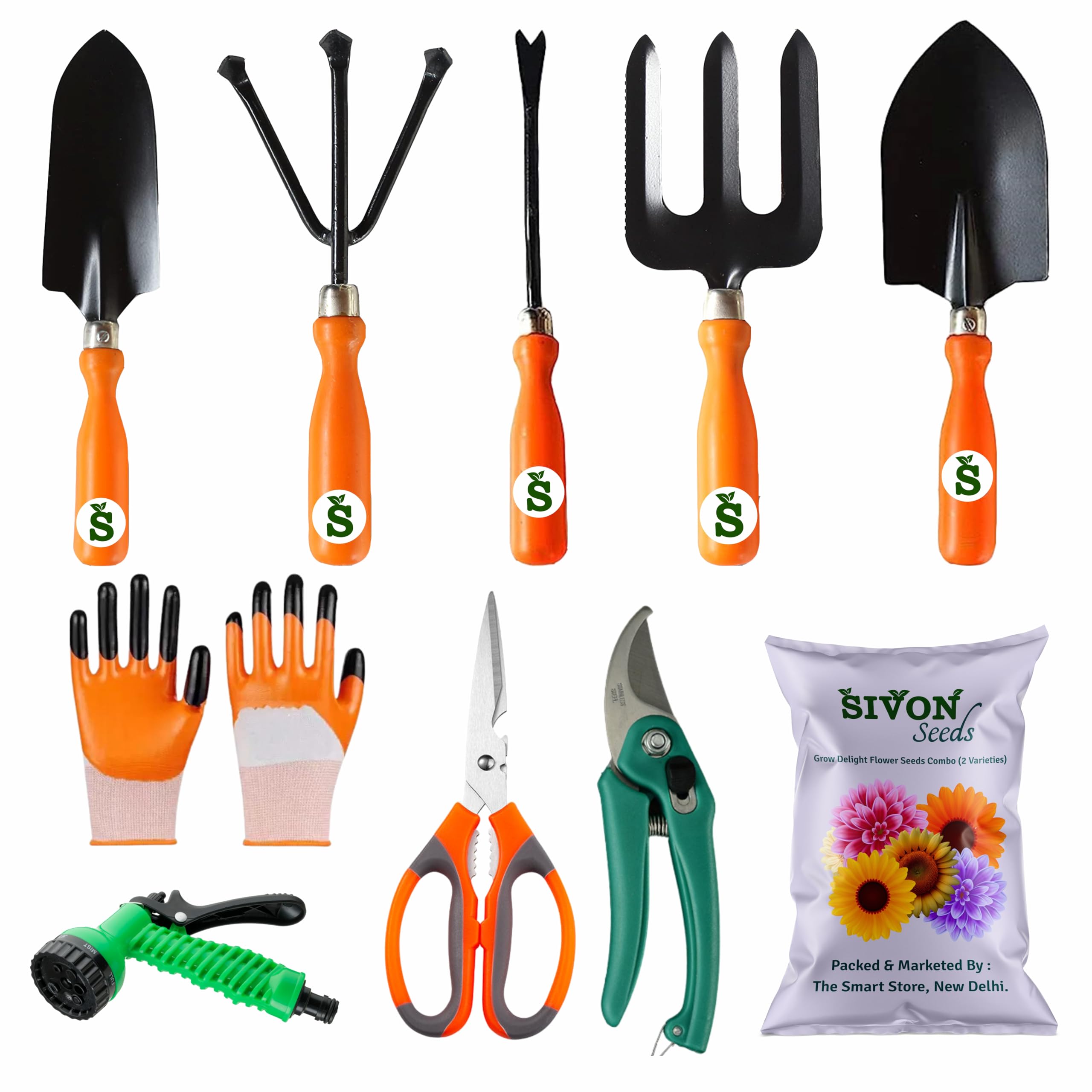 See full amazon price history chart for SIVON Gardening Tools Kit-10 Pcs (Fork, Cultivator, Big Trowel, Small Trowel, Weeder, Scissors, Pruner Cutter, Water Gun, Gloves with Claws, Flower Seeds Packet)|Home Gardening Tool Set SIVON Gardening Tools Kit-10 Pcs (Fork, Cultivator, Big Trowel, Small Trowel, Weeder, Scissors, Pruner Cutter, Water Gun, Gloves with Claws, Flower Seeds Packet)|Home Gardening Tool Set (B0CXM6QPF8) Amazon Price History, Amazon Price Tracker