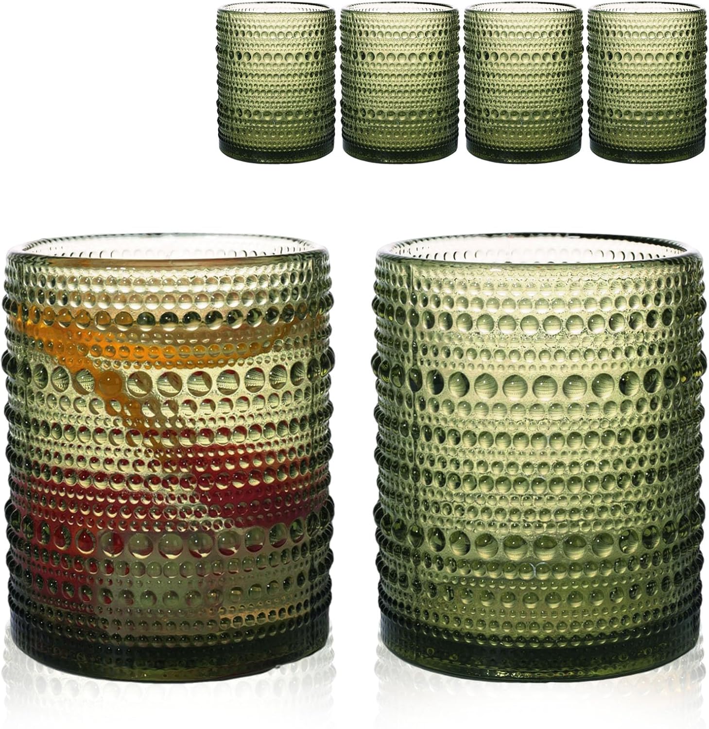WeirdUncle Hobnail Drinking Glasses