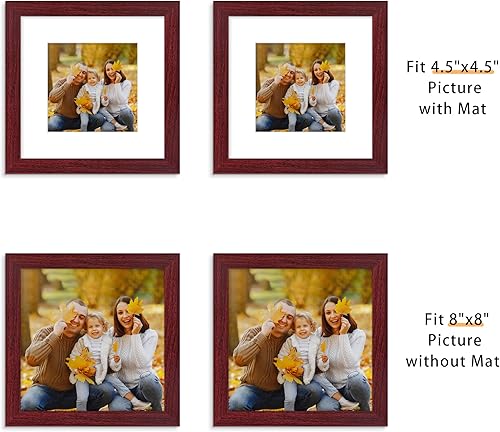 Miniatura 440 de Picrit - Juego de 12 portarretratos de 5 x 7 pulgadas para colgar en la pared o exhibir sobre una mesa, para fotos de 4 x 6 con paspartú o 5 x 7