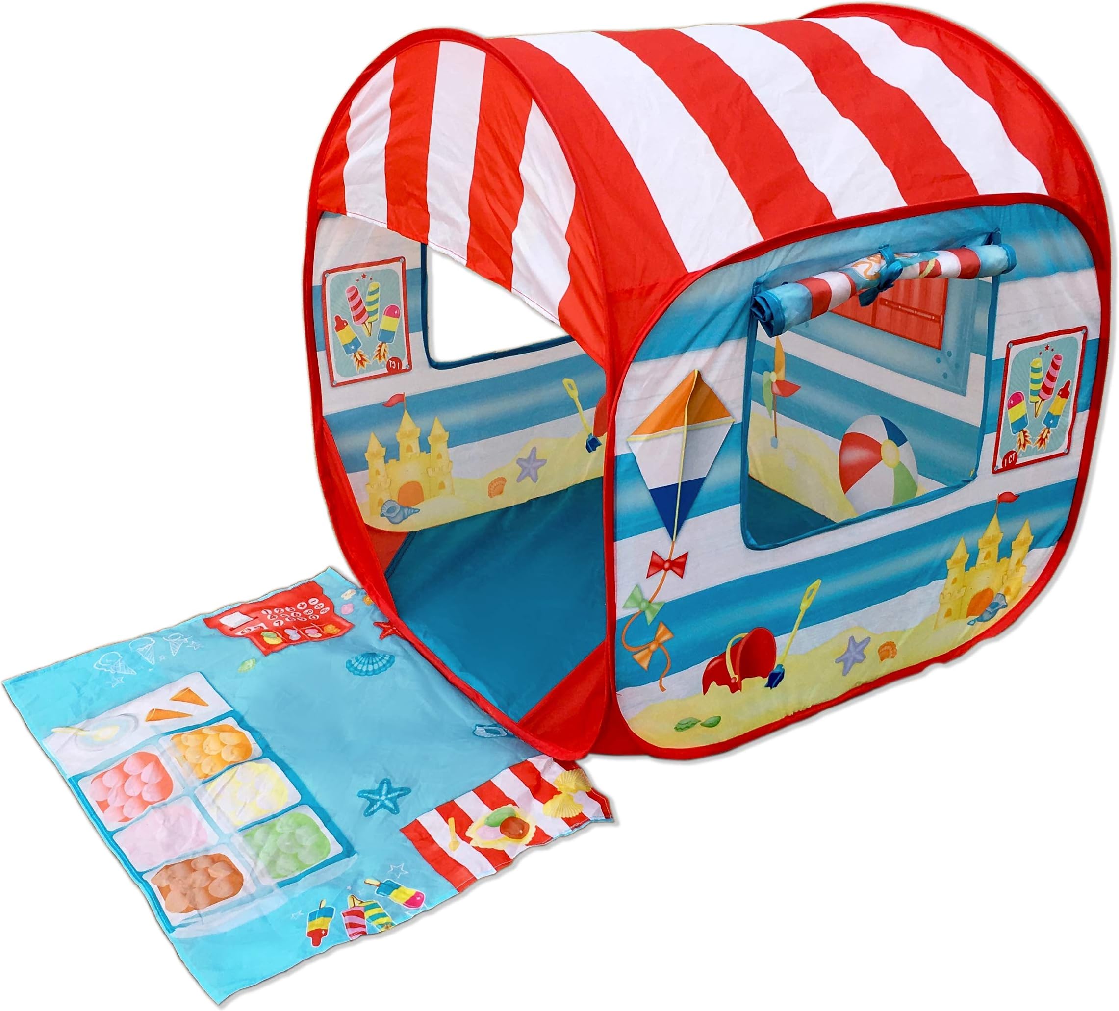 Fun2Give Pop it Up Anti-UV Tent | UPF 50+ Pop Up beach tent for Toddlers and Children, Easily Folds Into a Carrying Bag for Outdoors & Beach