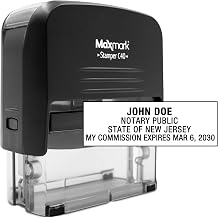 Notary Stamp for State of New Jersey- Self Inking Stamp