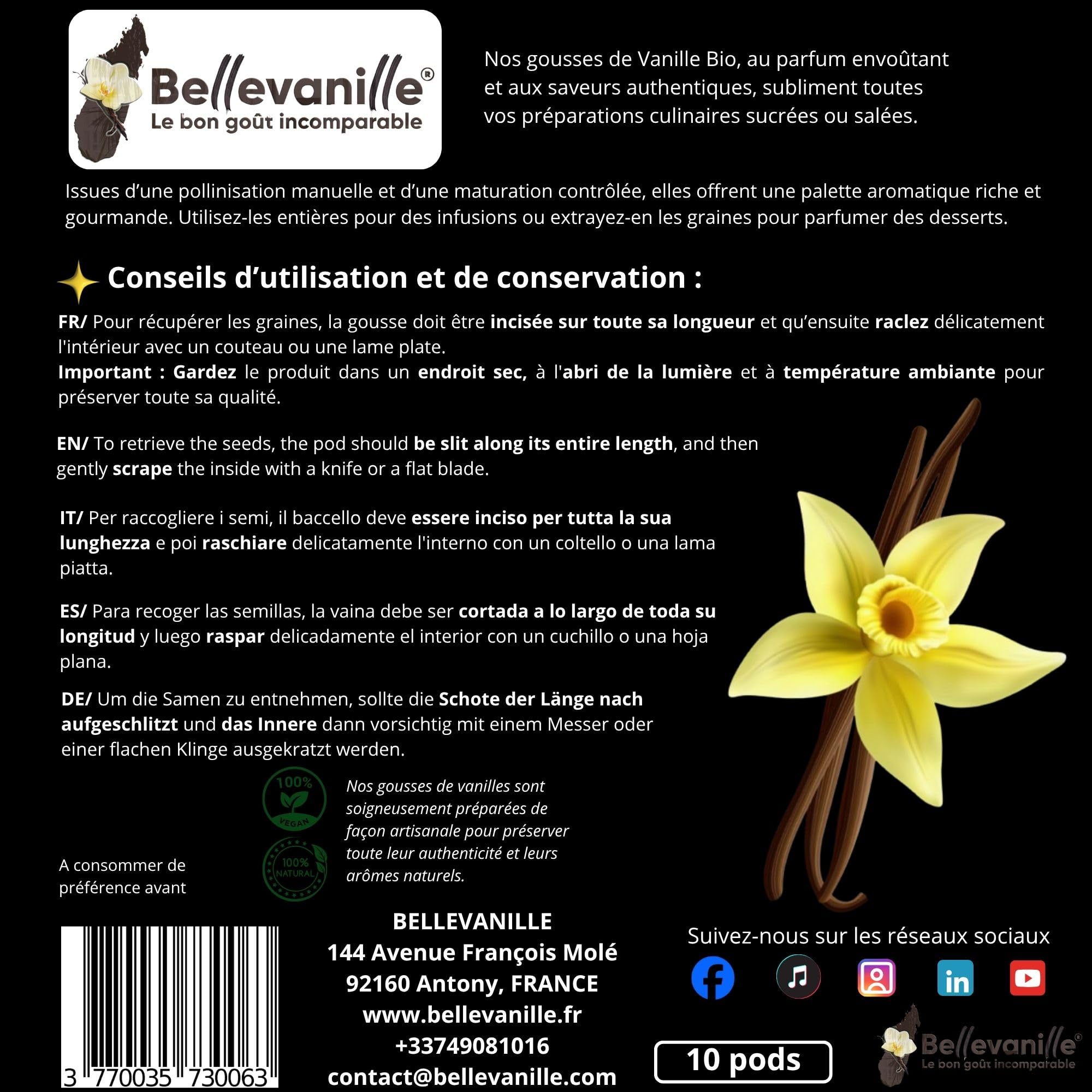 vainilla (15-17 cm, 5, unidad)