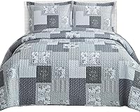 Vista 20 de Helena - Juego de colcha de gran tamaño color burdeos, diseño estampado de lujo, juego de colcha – edredones rellenos – Se adapta a colchones