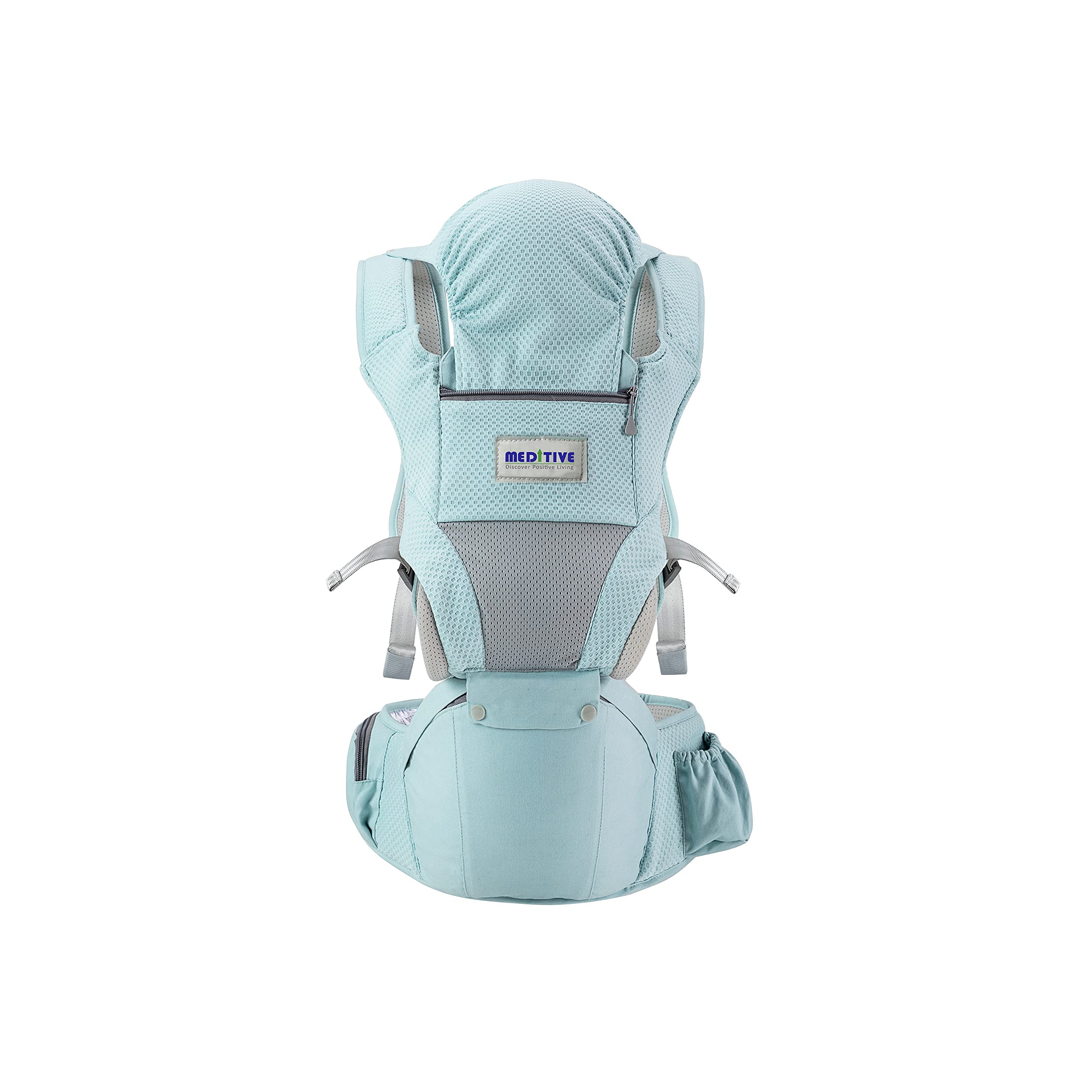 MEDITIVE Baby Carrier with Detachable Hip Seat (3 in 1),Ergonomically Designed, Newborn (0-36 Months), Blue (B07XRTCDR3) Amazon Price History, Amazon Price Tracker