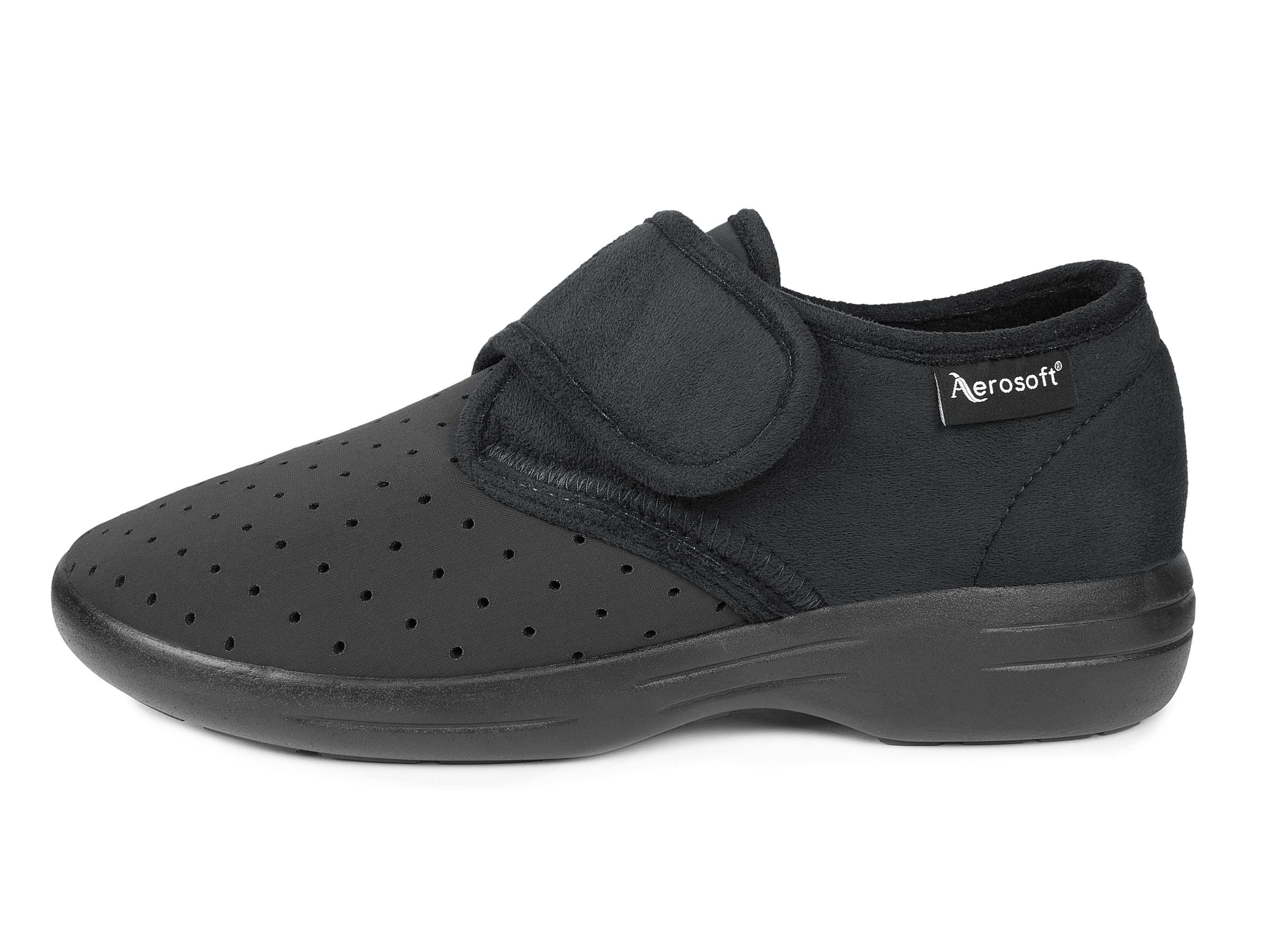 Aerosoft Stretch 10 Klett-Hausschuh Damen & Herren – leicht, Wechselfußbett, Weite G–H, rutschhemmend