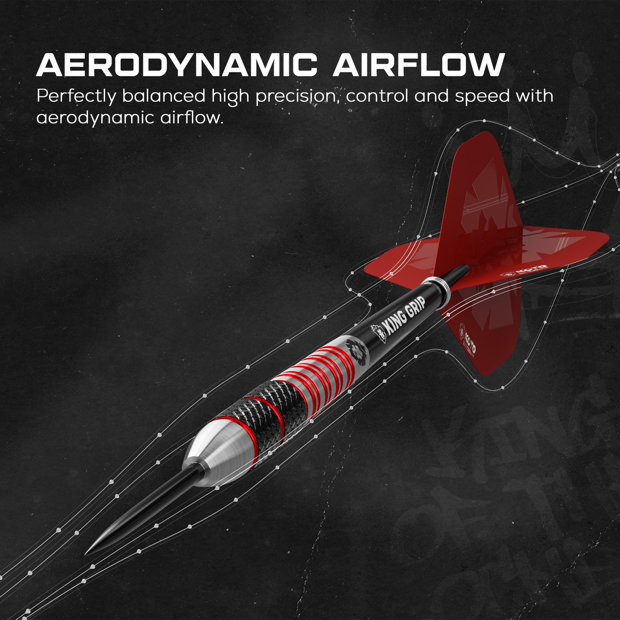 Bersaglio Per Freccette KOTO King Pro - Formato Ufficiale Torneo, Cablaggio Fine - Foto 11