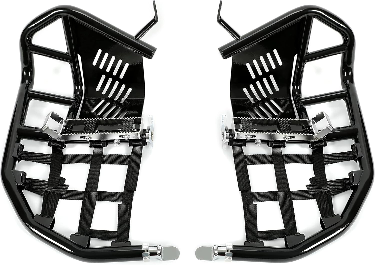 Nerf Bar Aluminum Compatible with All Years Kawasaki KFX 700 ATV Side Step Powder Coated Black