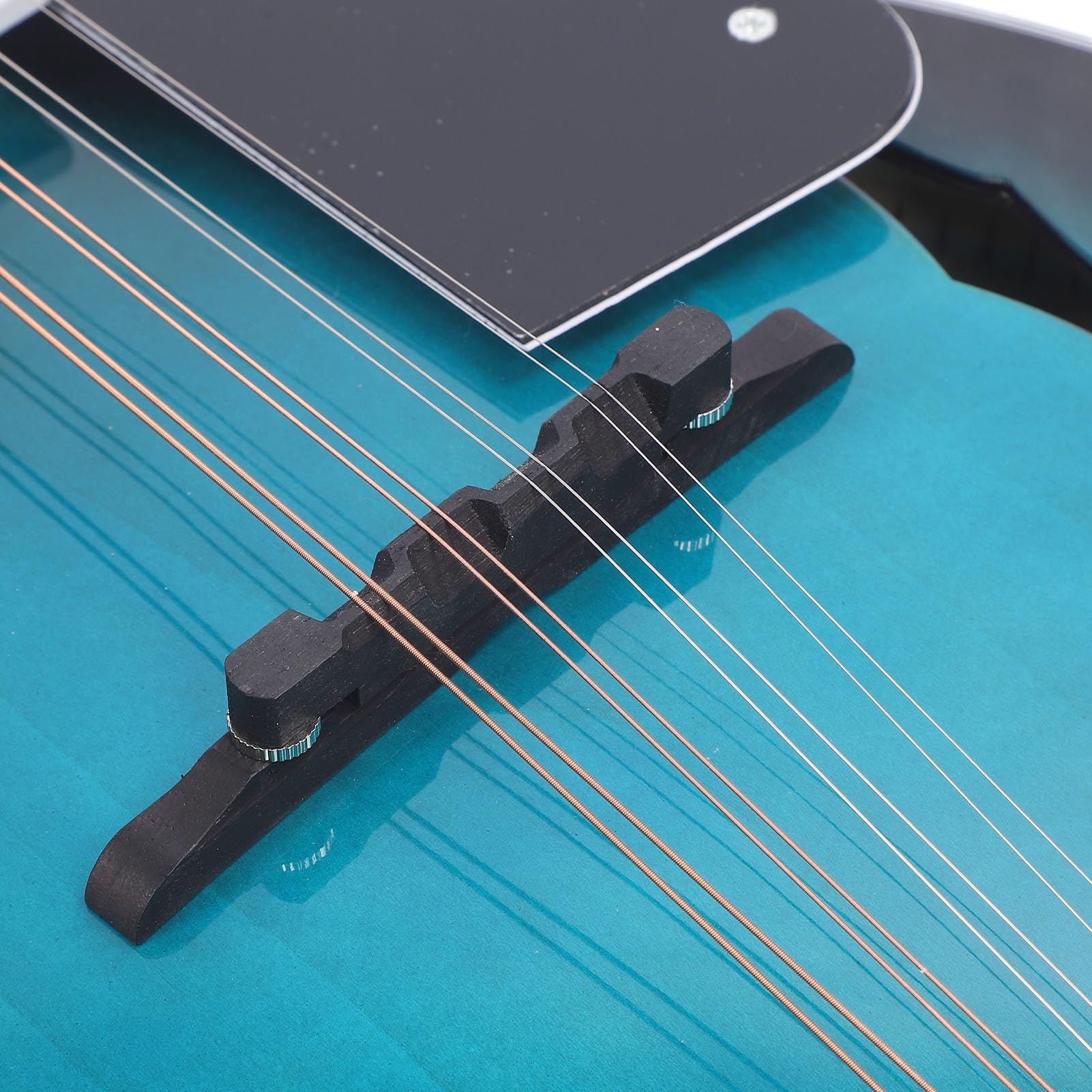 Eujgoov Strumento Mandolino a 8 Corde in Tiglio Verde Pietra, Lucido, Delicato Al Tatto, Scorrevole Senza Ferire la Mano, Scelta Adatta a Principianti e Musicisti Esperti