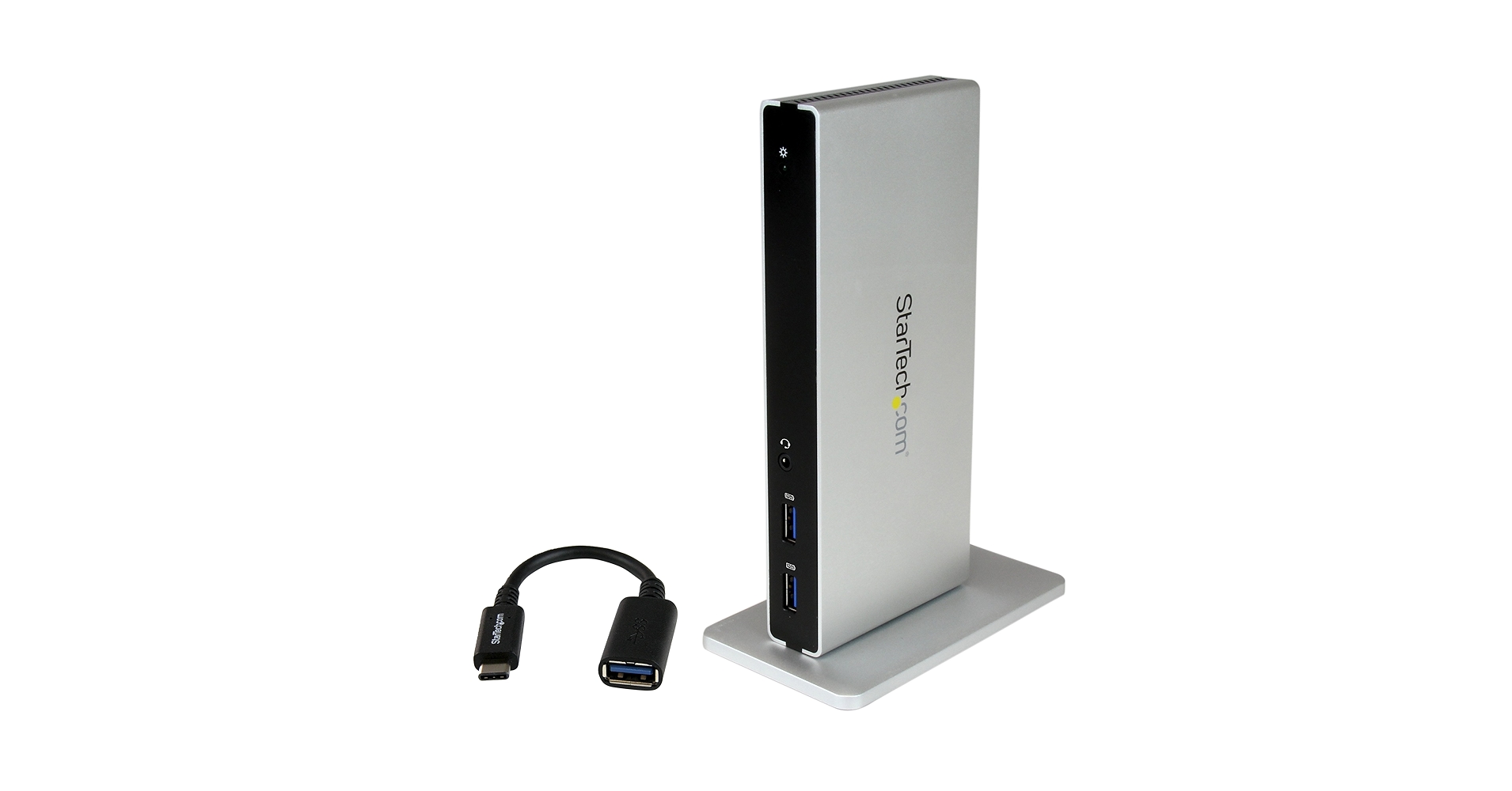 StarTech.com USB Dock, USB-C to USB-A Adapter, Compatible with Windows, Dual DVI Docking Station Supports Dual Monitors, DVI to HDMI and DVI to VGA Adapters Included, 5 USB Type-A Ports (DK30BACDD) StarTech.com USB Dock, USB-C to USB-A Adapter, Compatible with Windows, Dual DVI Docking Station Supports Dual Monitors, DVI to HDMI and DVI to VGA Adapters Included, 5 USB Type-A Ports (DK30BACDD)