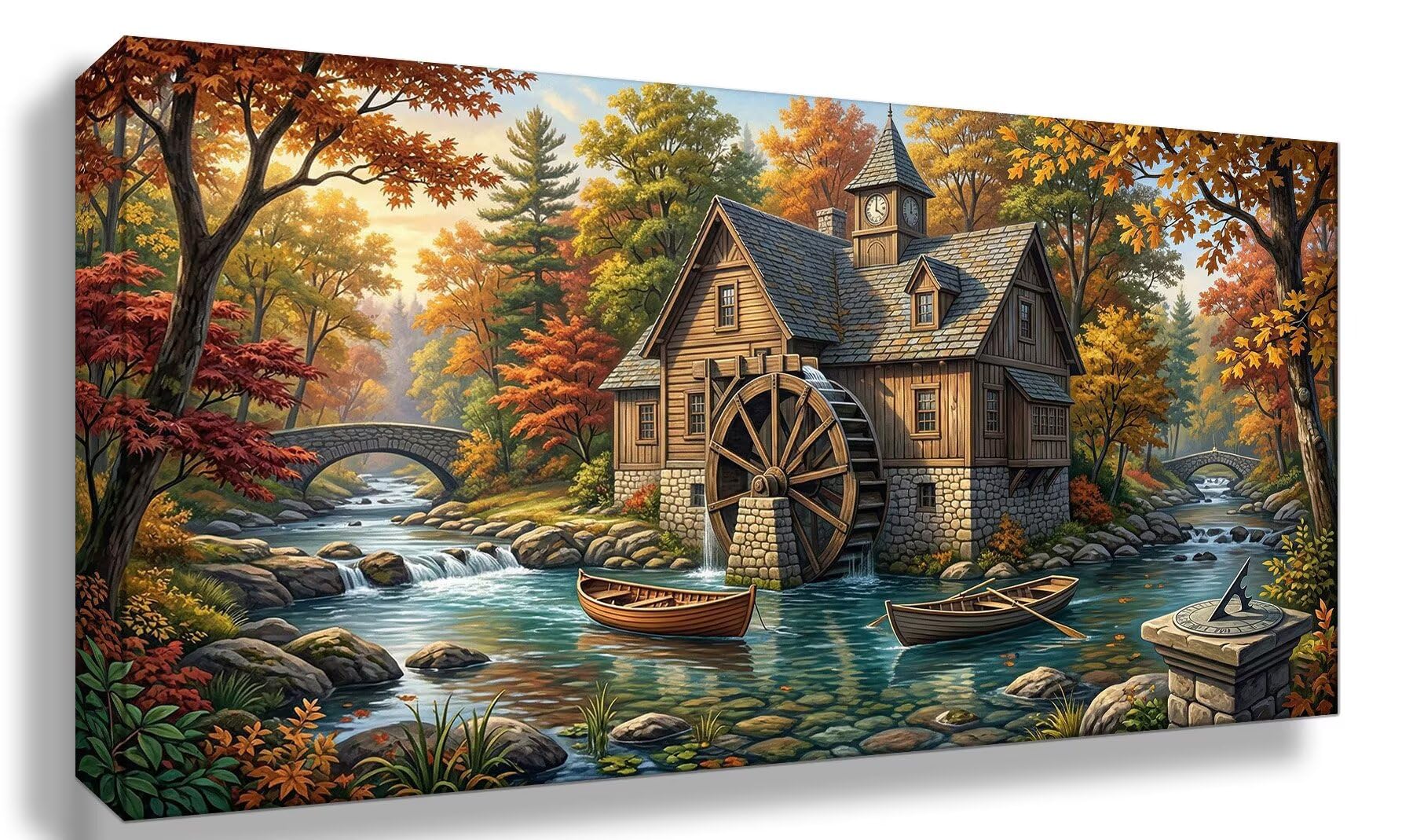 Diamond Painting Wald, Kabine Diamond Painting Erwachsene, 5D Vollbohrer Diamanten Paint by Numbers, Kreatives für Erwachsene Mosaik Bastelset für Home Wand Deko, Geschenke für Frauen 60x120cm,Cod-362