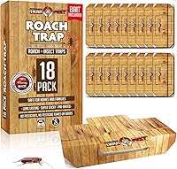 Vista 1 de Trampas adhesivas para cucarachas de interior (paquete de 18) - Trampas de pegamento para cucarachas, trampas para insectos con cebo para cucarachas