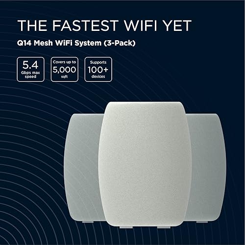 Miniatura 2 de Motorola Malla Q14 WiFi 6e (paquete de 3) + módem de cable MB8611, aprobado para Comcast Xfinity, Cox Gigablast, Spectrum  para planes de cables de