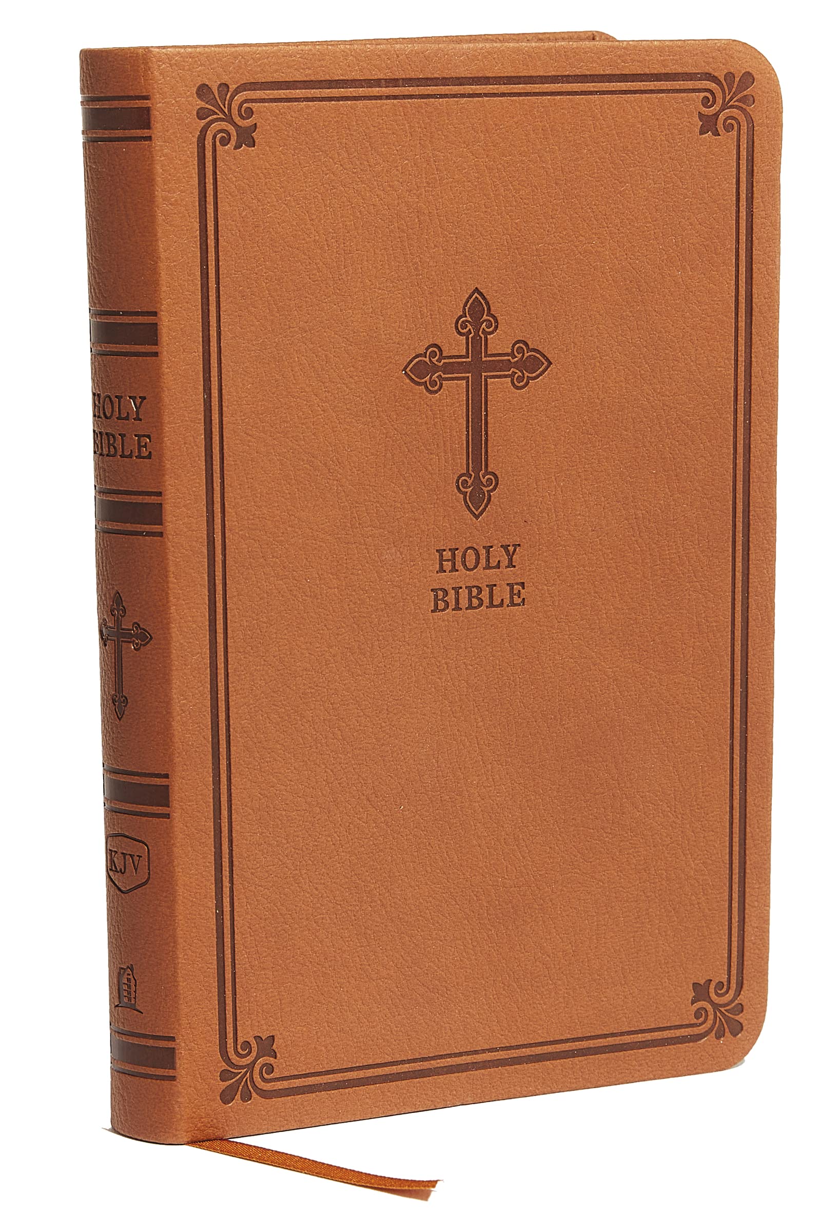 KJV Holy Bible Value Compact Thinline Brown  by Thomas Nelson LEATHER-BOUND