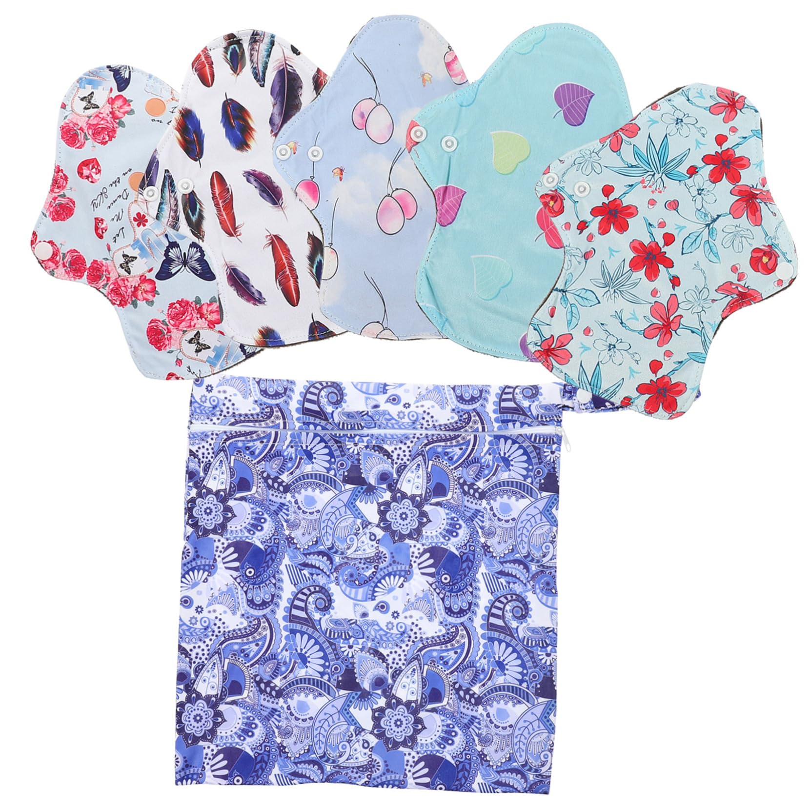 FOMIYES 3 Set Di Assorbenti Per Il Della Assorbenti Lavabili Per Il Ciclo Mestruale Assorbenti Al Carbone Per Le Donne Design Comodo E Portatile